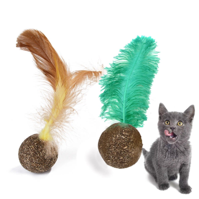 Bola de Catnip <br />con Plumas 4cm