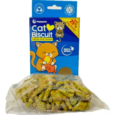 Happypets Cat Biscuit </br>Catnip - Pollo y Salmón